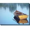 Outdoor Living and Style Brown and Blue Calm Waters Outdoor Canvas Rectangular Wall Art Decor 30" x 40"